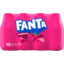 Photo of Fanta Raspberry Soft Drink Multipack Mini Bottles 12x300ml