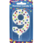 Photo of Korbond Number 9 Birthday Candle Single Pack