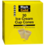 Photo of Black & Gold Ice Cream Single Cup Cones 30pk