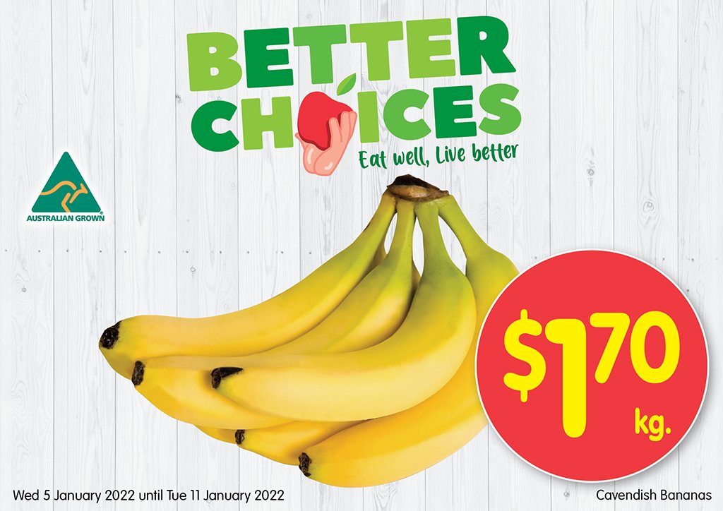 Image of Cavendish Bananas at $1.70 per kg