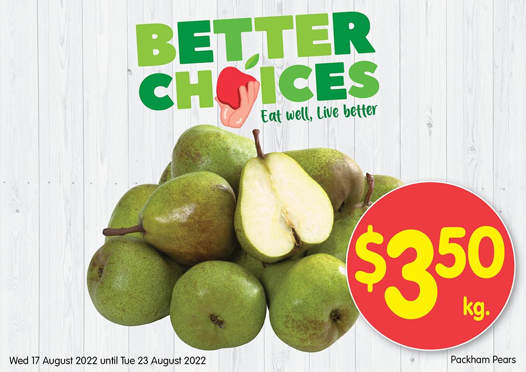 Image of Packham Pears at $3.50kg