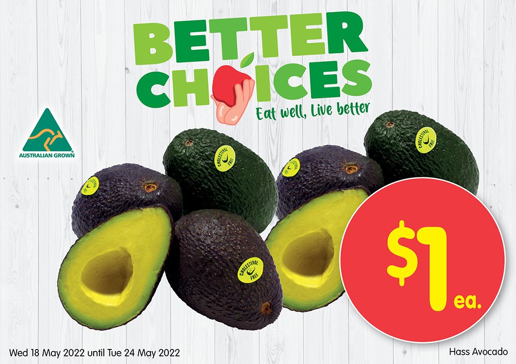 Image of Hass Avocados at $1.00 each