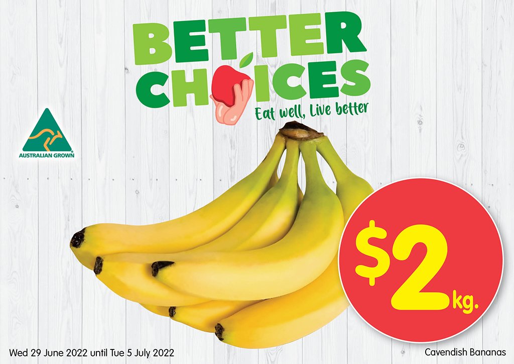 Image of Cavendish Bananas at $2.00 kg