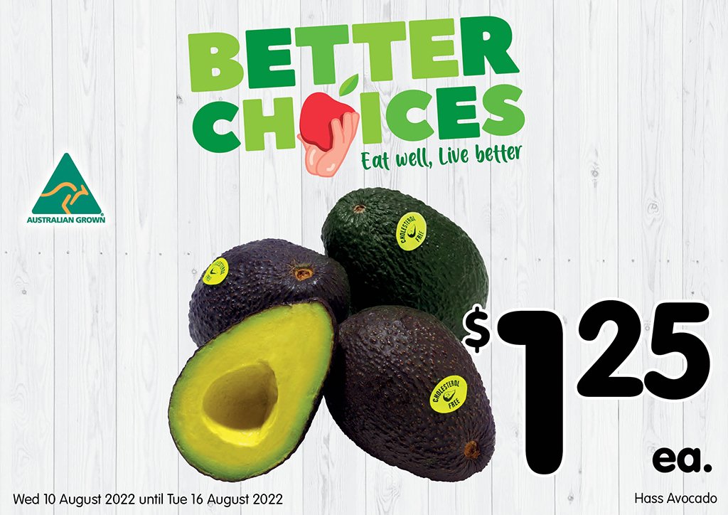 Image of Hass Avocado at $1.25 each
