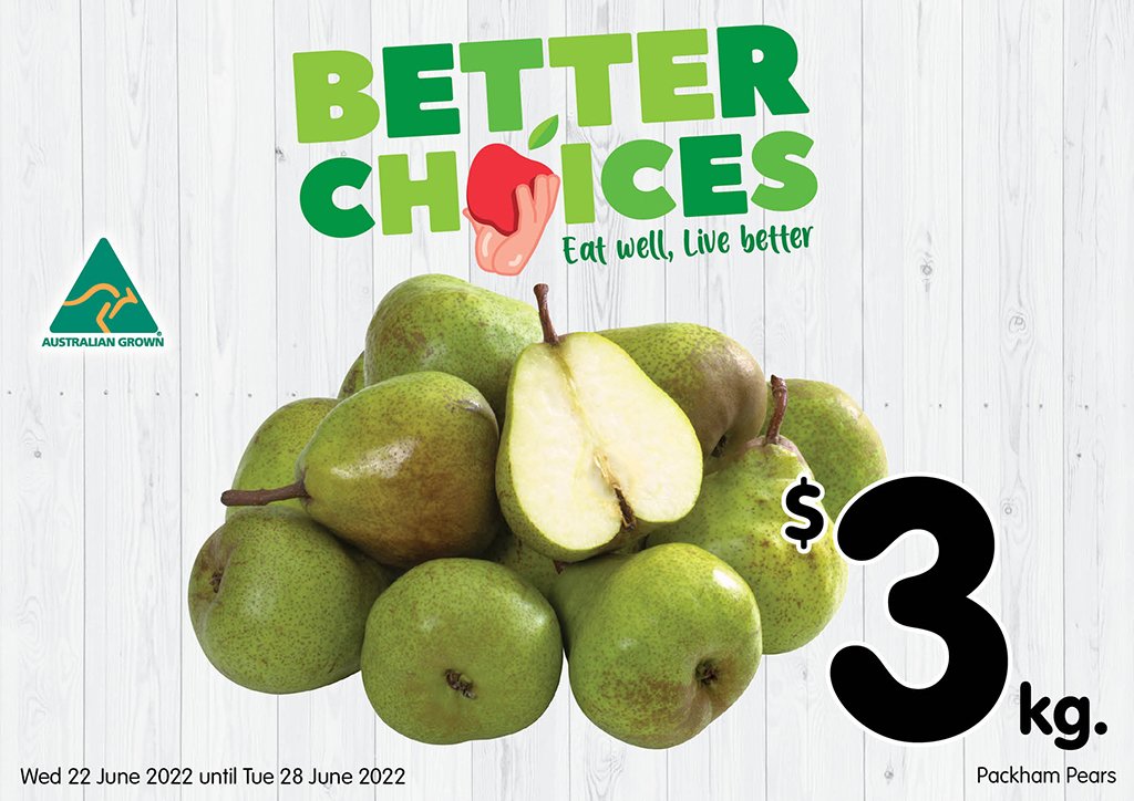 Image of Packham Pears at $3.00 kg