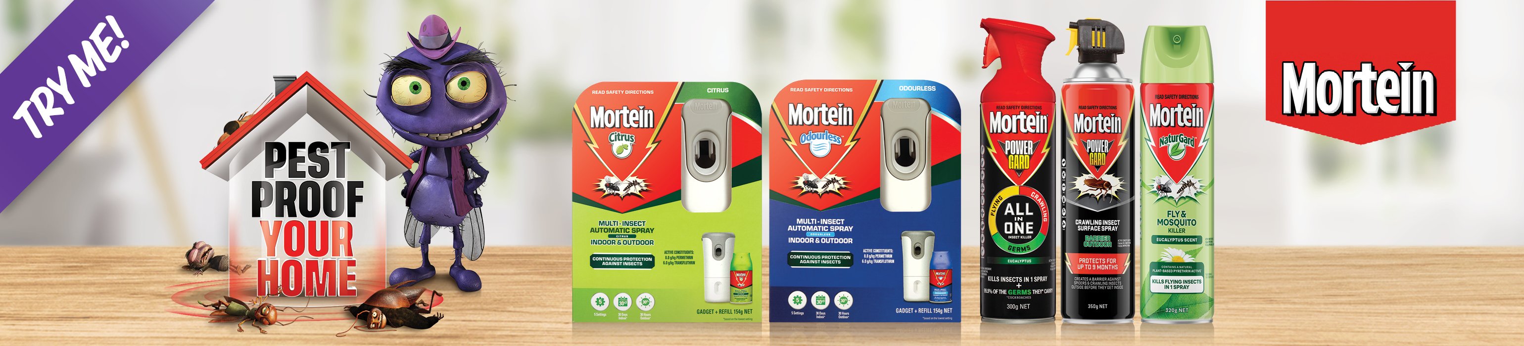Pest control your home with Mortein