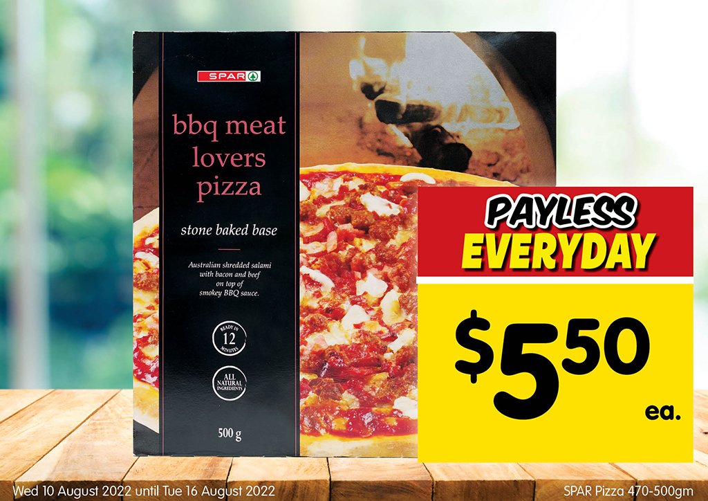 Image of SPAR Pizza 470-500gm at $5.50 each