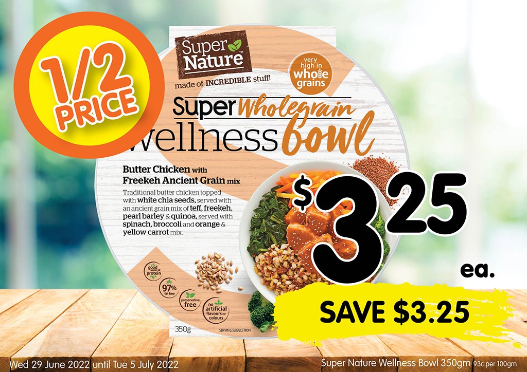 Image of Super Nature Wellness Bowl 350gm at $3.25 each
