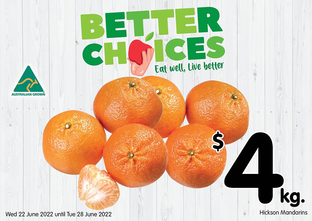 Image of Hickson Mandarins at $4.00 kg