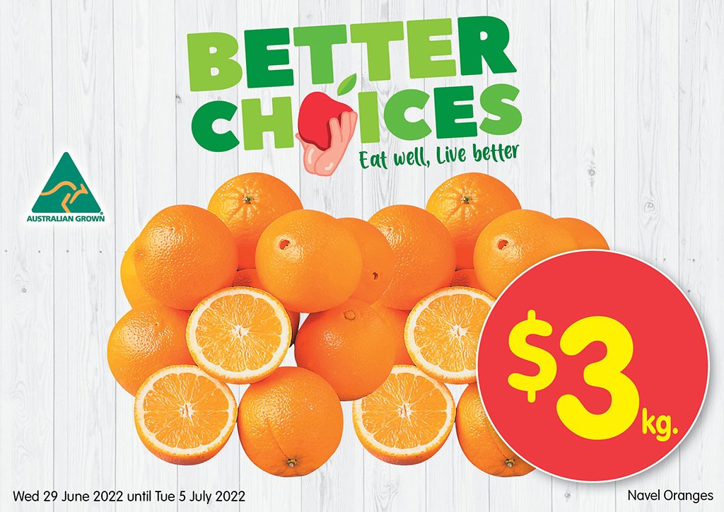 Image of Navel Oranges at $3.00kg