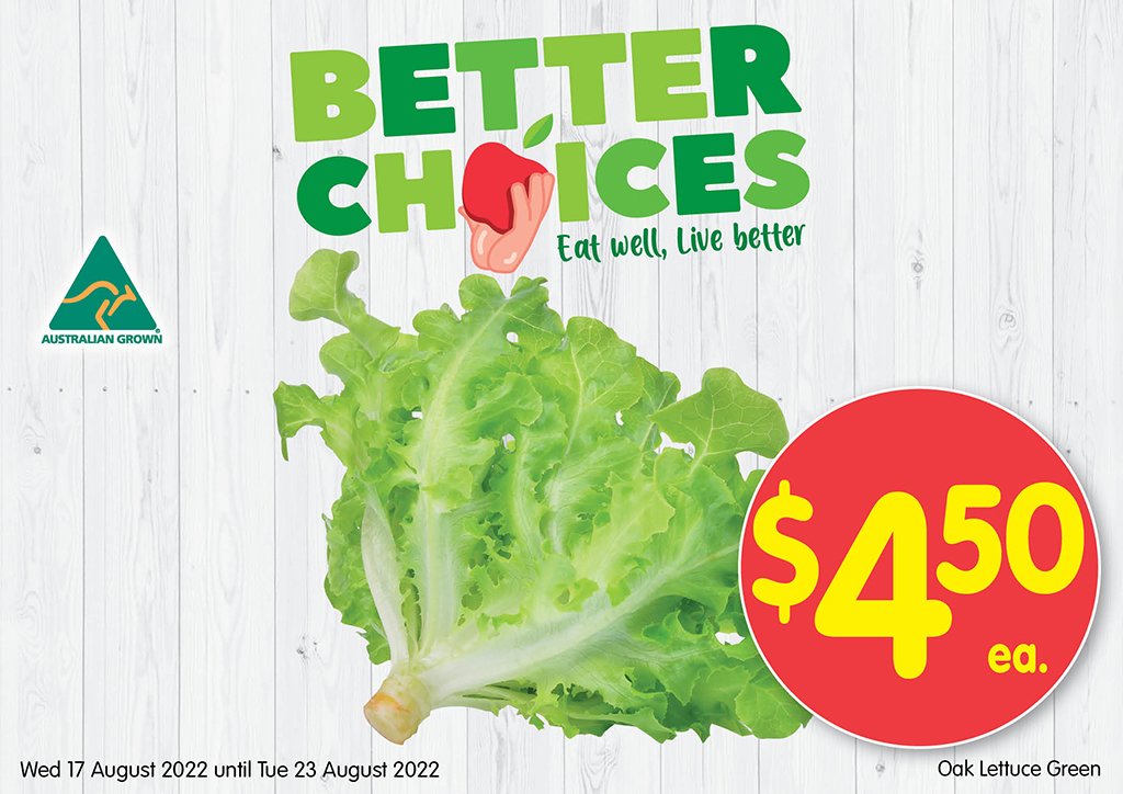 Image of Oak Lettuce Green at $4.50 each