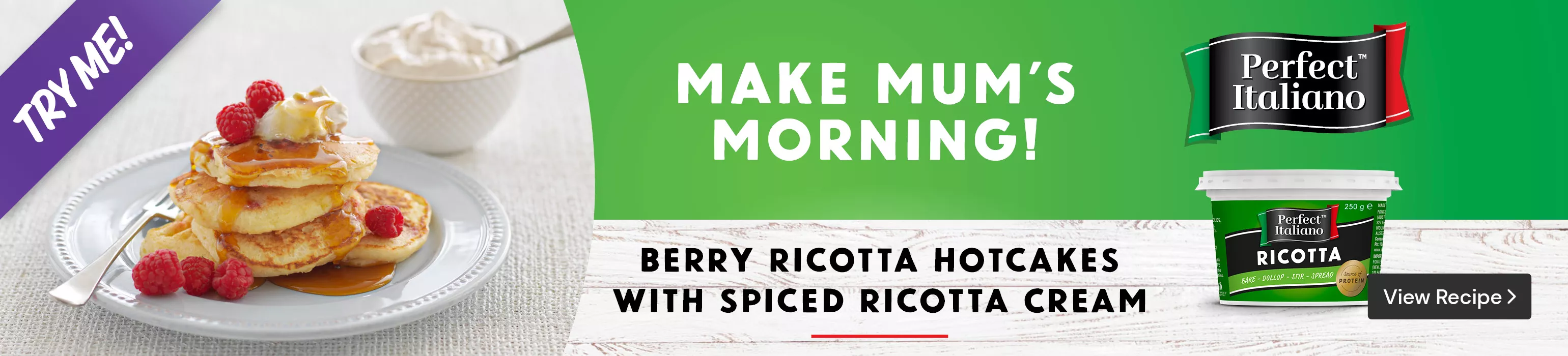 View the Berry Ricotta Hotcakes Recipe