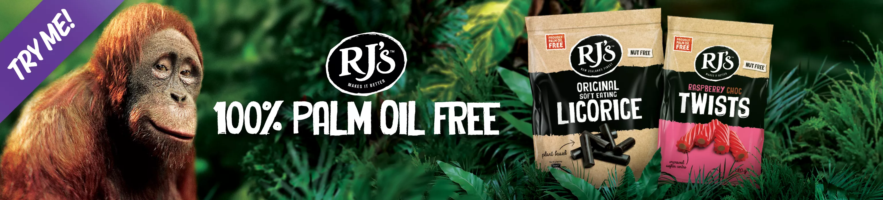 RJ's - Proudly 100% Palm Oil Free!