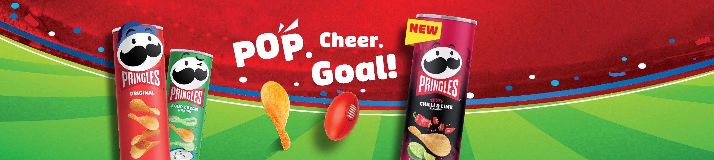 pringles pop goal cheer