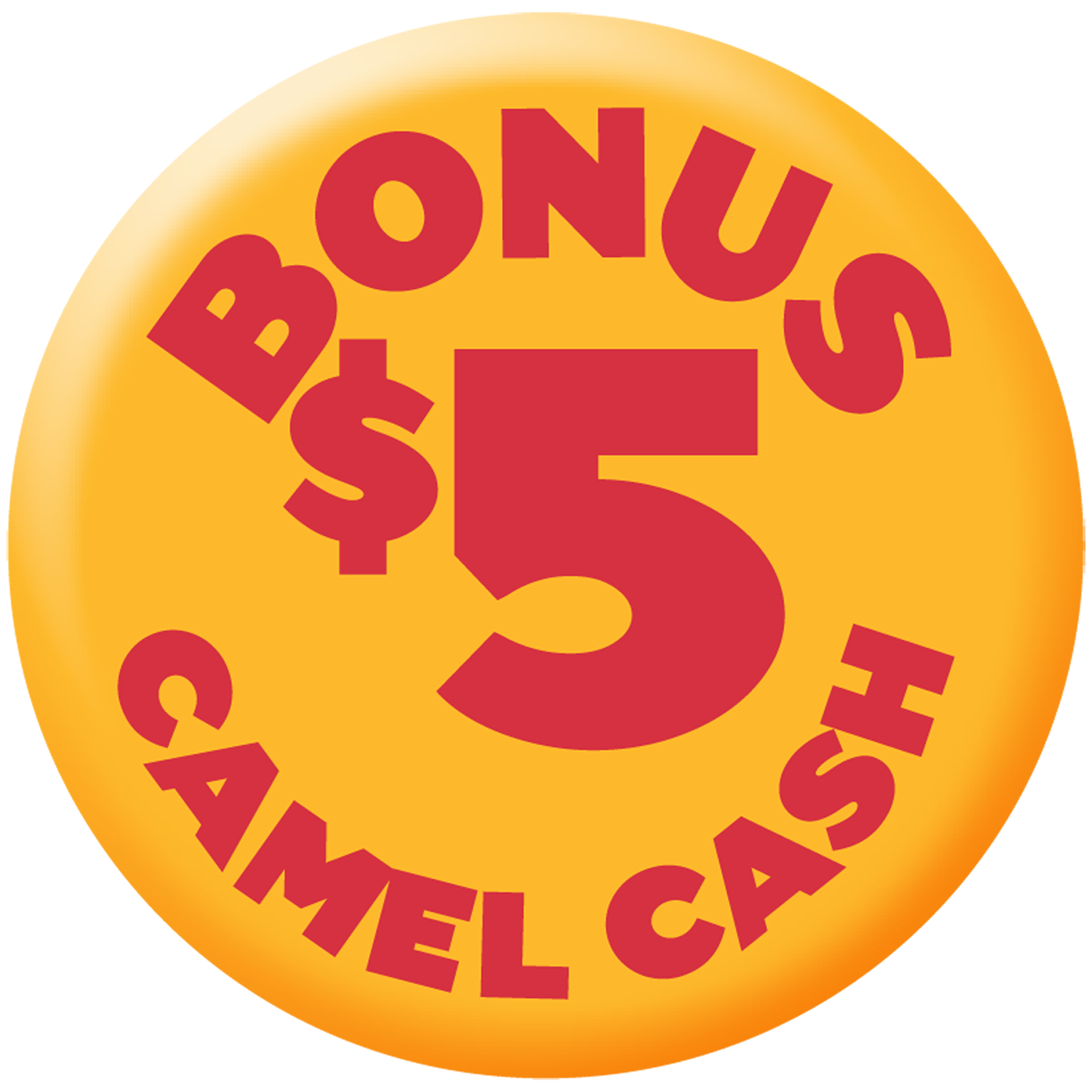 Bonus $5 Camel Cash